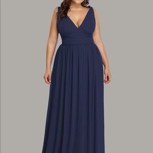Navy blue plus size formal dress size 20
